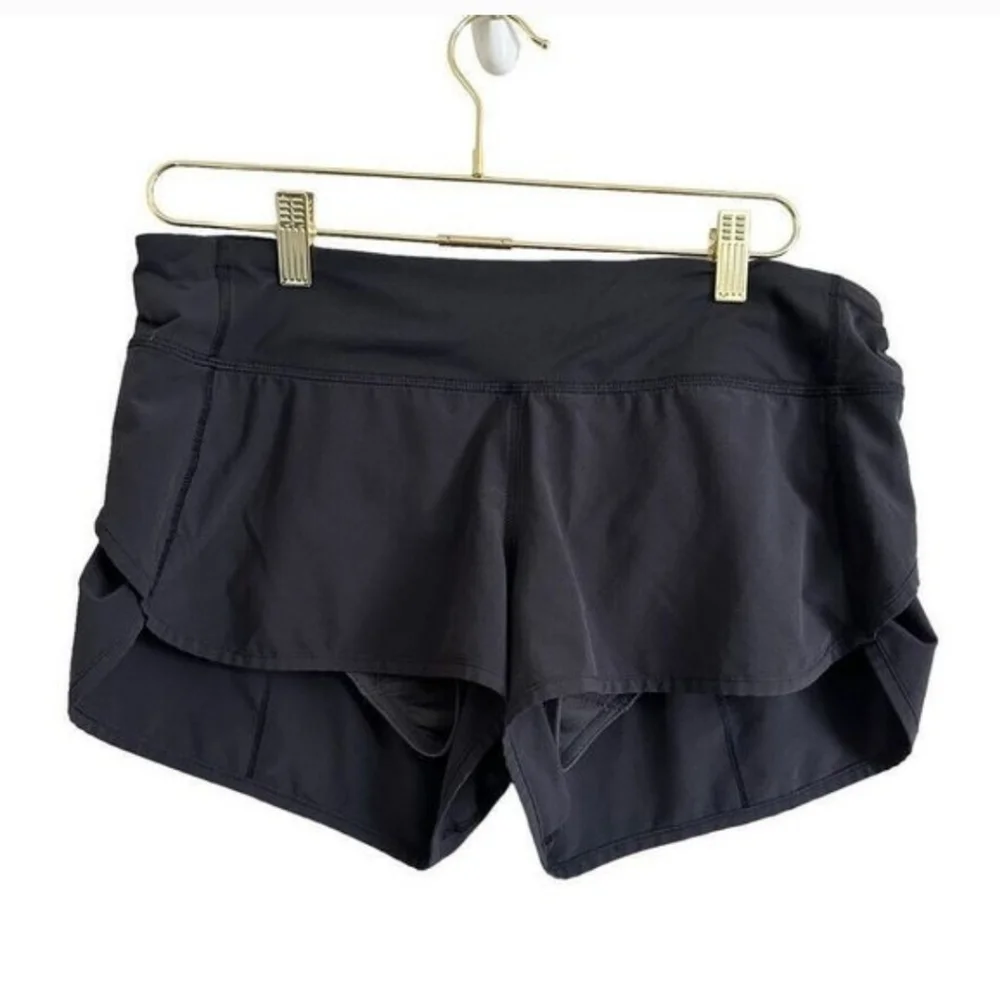 Lululemon Speed Up Short Women's 8 3 Inch Black Activewear Running - Picture 2 of 3